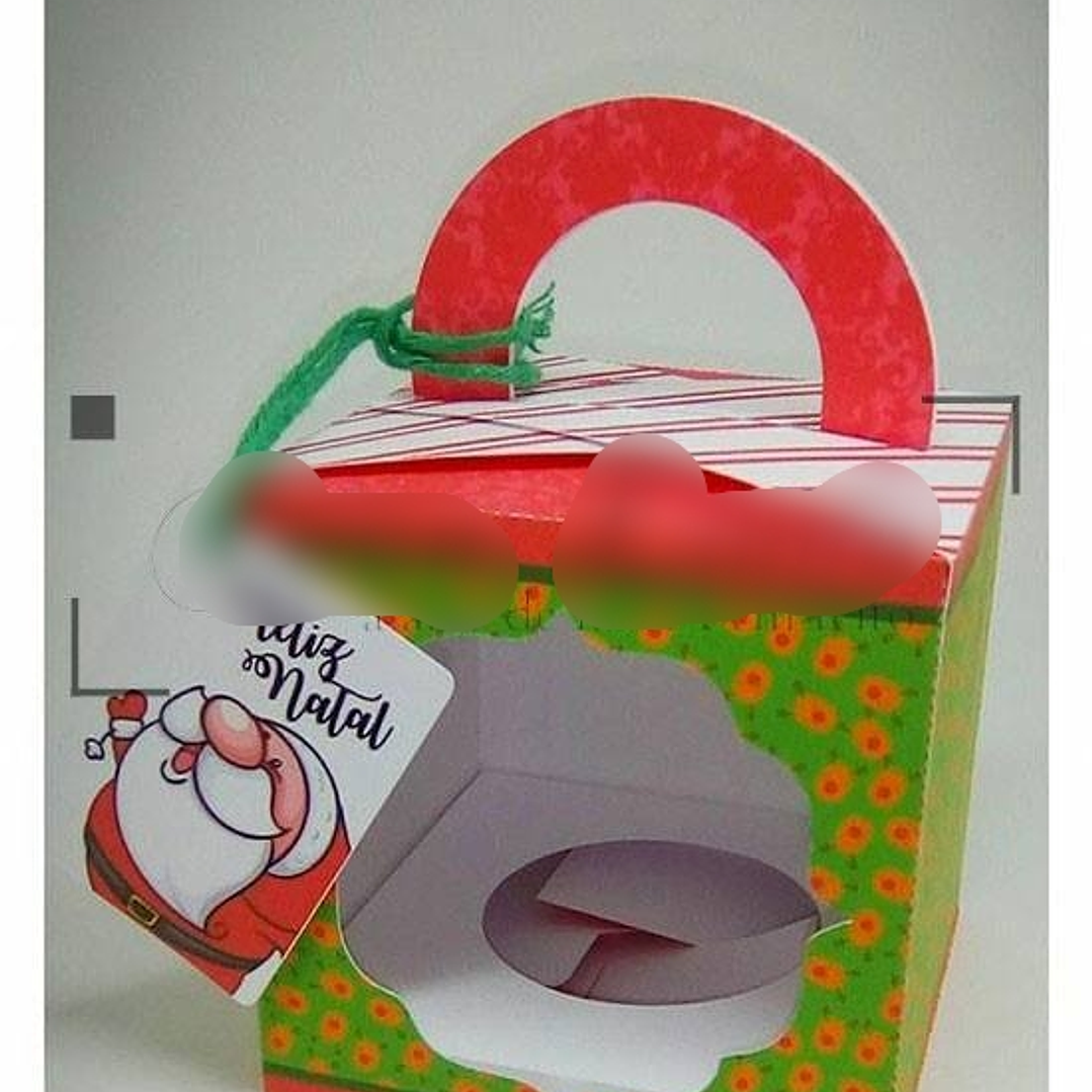 Arquivo de Corte Caixa para Esfera Natalina  1