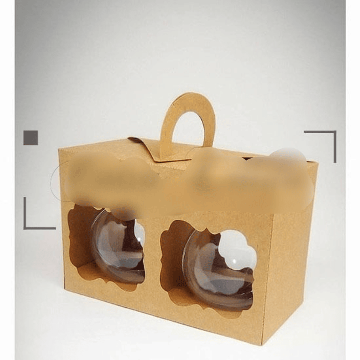 Arquivo de Corte Caixa para 2 Esferas Natalinas  1