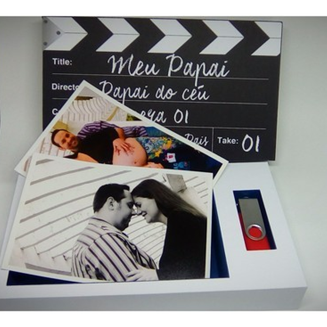 Arquivo de Corte Caixa para Fotos 10x15 e Pendraive  1