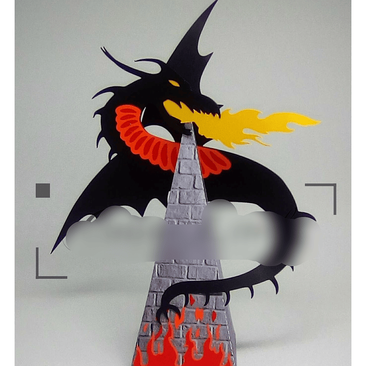 Arquivo de Corte Caixa Piramede Dragão  1