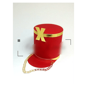 Arquivo de Corte Caixa Quepe Vermelho 