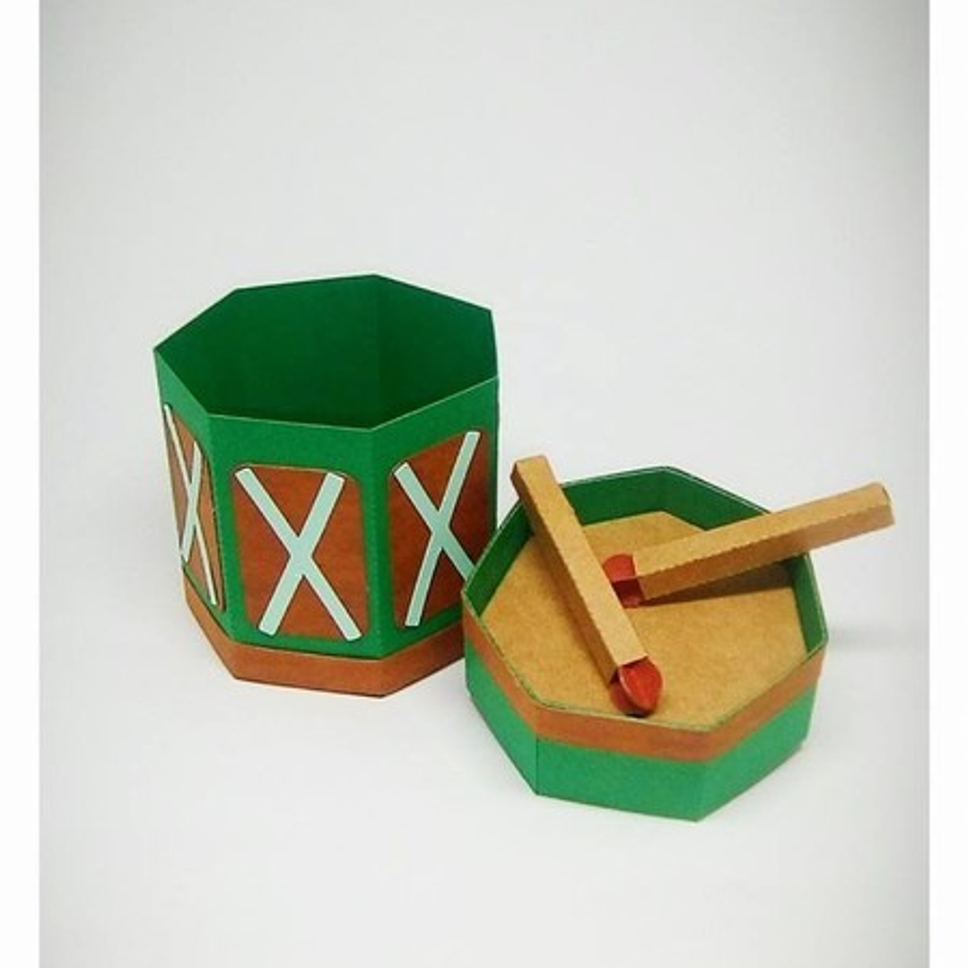 Arquivo de Corte Caixa Tambor  1