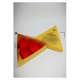 Arquivo de Corte Caixa Triangular para 3 Docinhos 