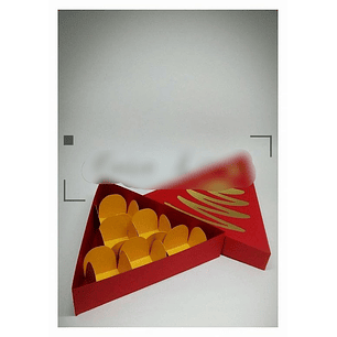 Arquivo de Corte Caixa Triangular para 6 Docinhos 