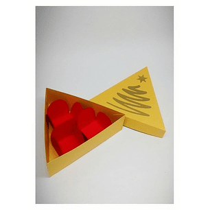 Arquivo de Corte Caixa Triangular para 3 Docinhos 