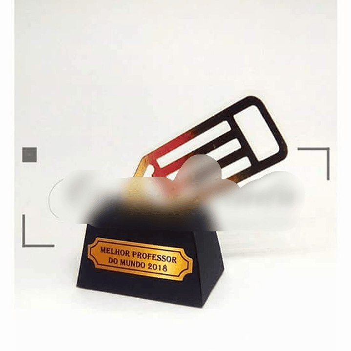 Arquivo de Corte Caixa Trofeu Lapis Professor  1