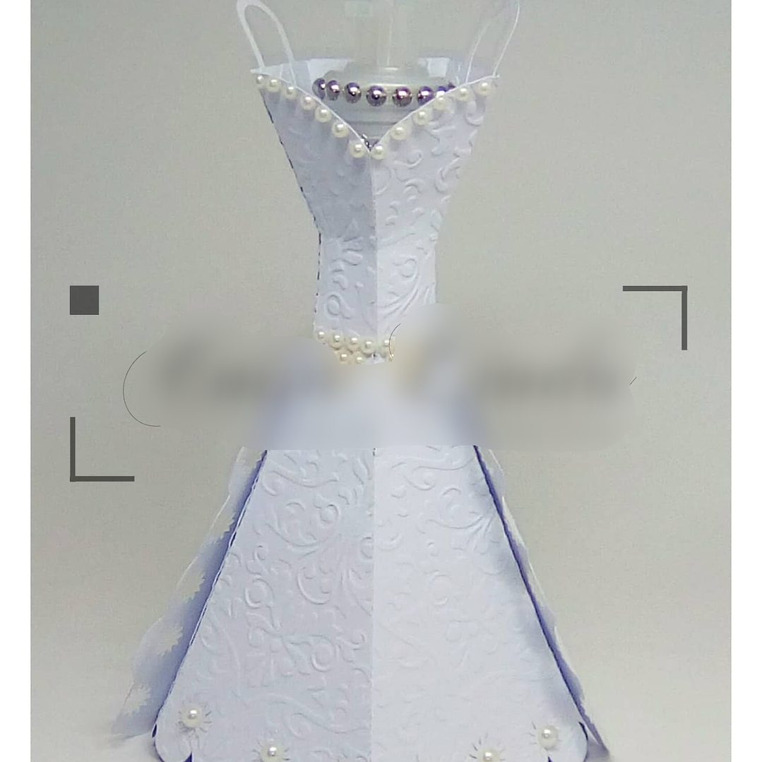 Arquivo de Corte Caixa Vestido para Tubete  1