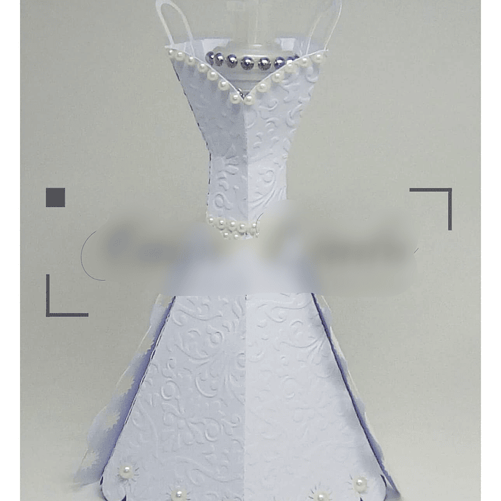 Arquivo de Corte Caixa Vestido para Tubete  1