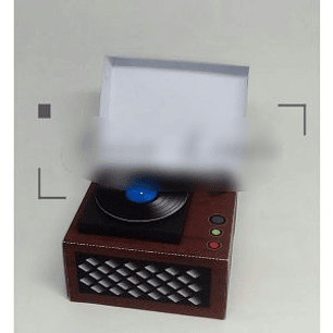 Arquivo de Corte Caixa Vitrolinha 