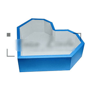 Arquivo de Corte Caixa Bandeja Coração 