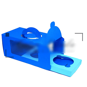 Arquivo de corte Caixa com Alça para 2 Cupcakes 