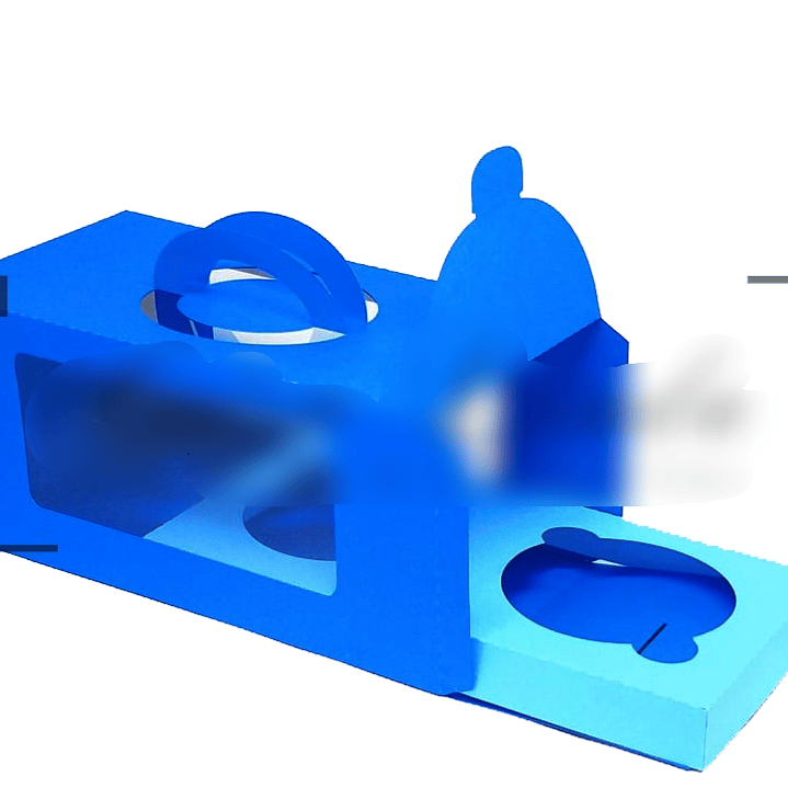 Arquivo de corte Caixa com Alça para 2 Cupcakes  1