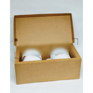 Arquivo de Corte Caixa para Duas Canecas Borda Moldura 