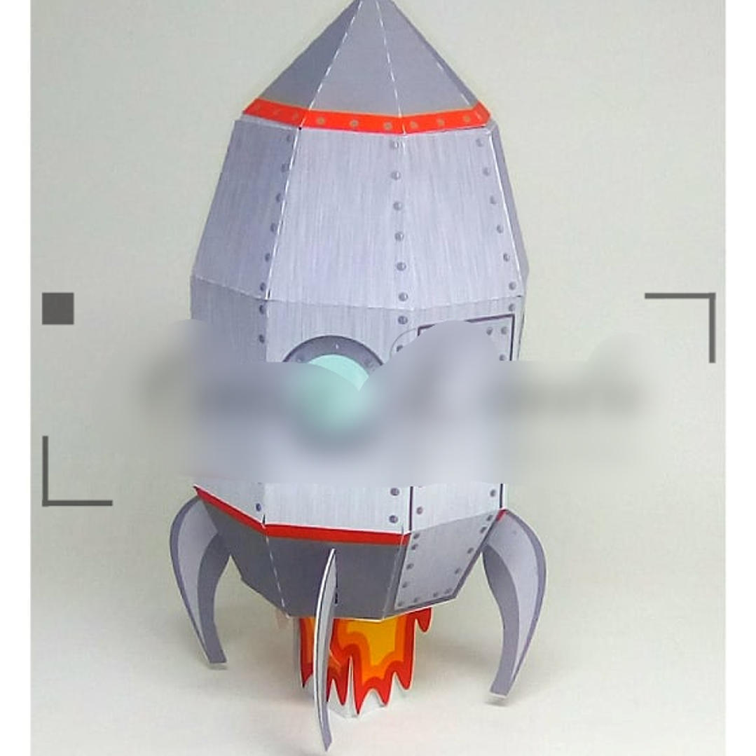 Arquivo de Corte Caixinha Foguete Espacial  1
