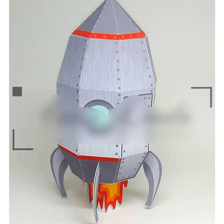 Arquivo de Corte Caixinha Foguete Espacial  1