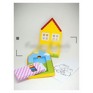 Arquivo de Corte Caixinha para Kit Colorir Peppa 