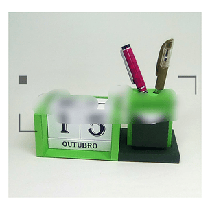 Arquivo de Corte Calendario Infinito com Porta Caneta 