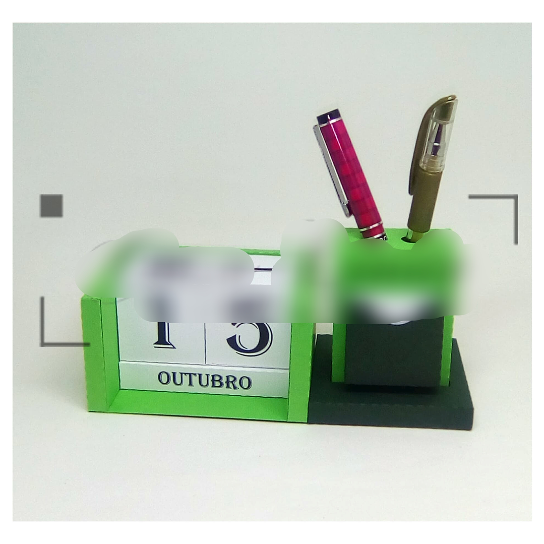 Arquivo de Corte Calendario Infinito com Porta Caneta  1