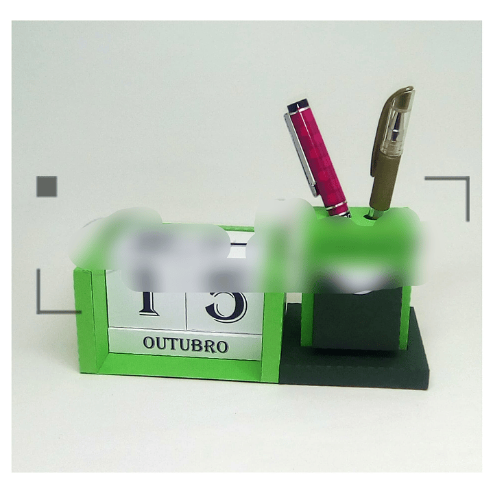 Arquivo de Corte Calendario Infinito com Porta Caneta  1