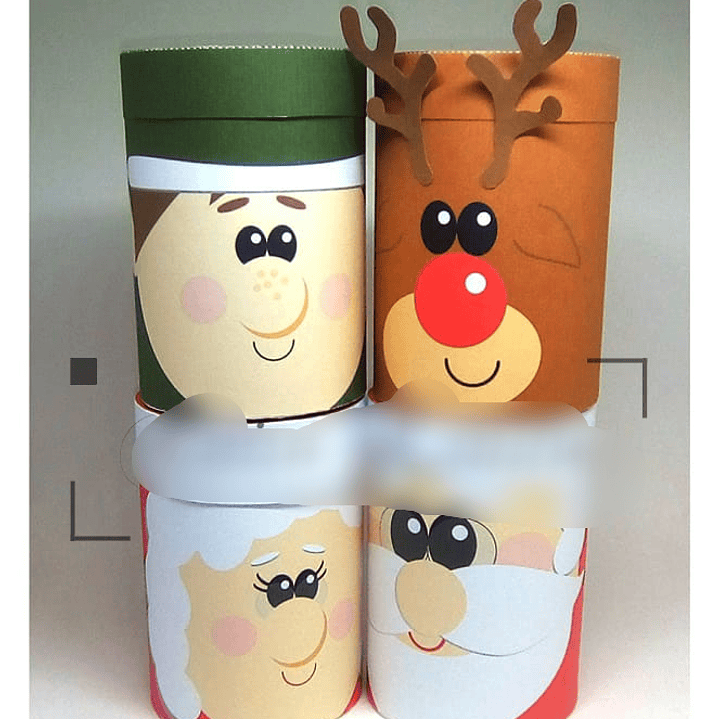 Arquivo de Corte Combo Caixas Redonda Natal  1