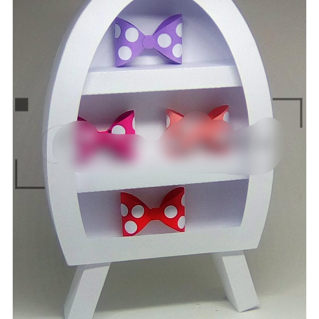 Arquivo de Corte Estante Decorativa Minnie Loja de Laços  1