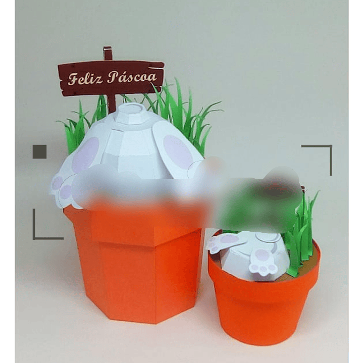 Arquivo de Corte Caixa Vasinhos com Coelho  1