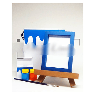 Arquivo de Corte Pintura Mini Cavalete 