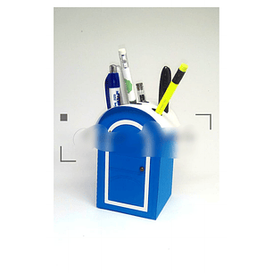 Arquivo de Corte Porta Canetas Banheiro Químico 