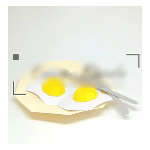 Arquivo de Corte Prato de Ovo Frito 3D