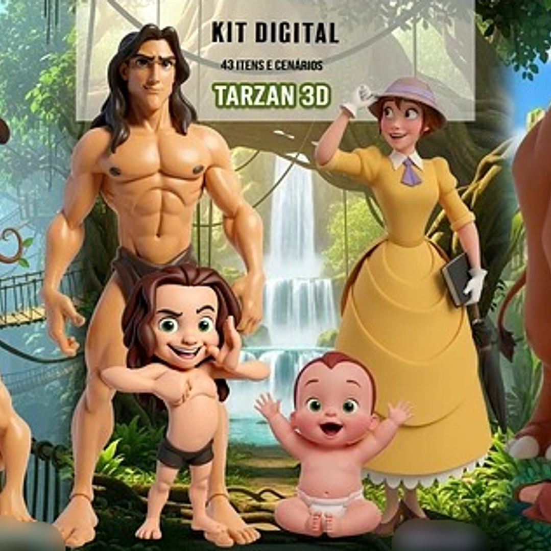 Kit Digital Tarzan 3D 1