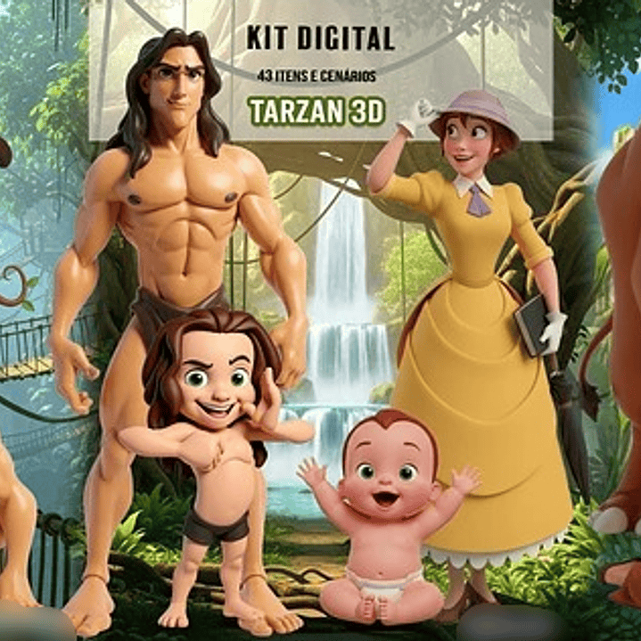 Kit Digital Tarzan 3D 1