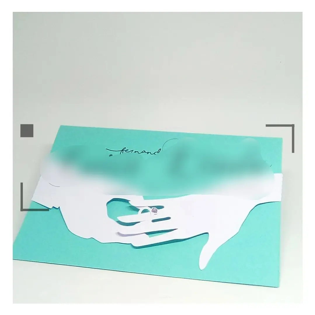 Arquivo de Corte Convite para Casamento Mãos 1