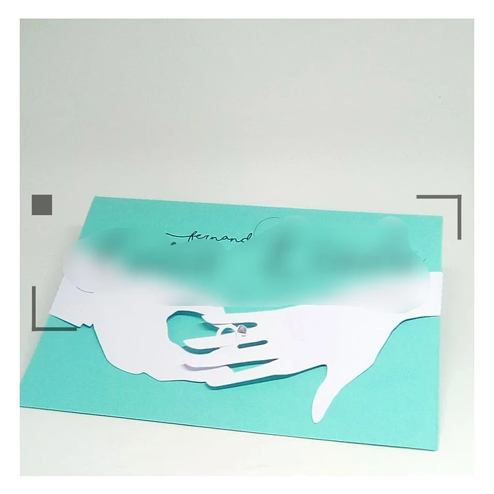 Arquivo de Corte Convite para Casamento Mãos 1