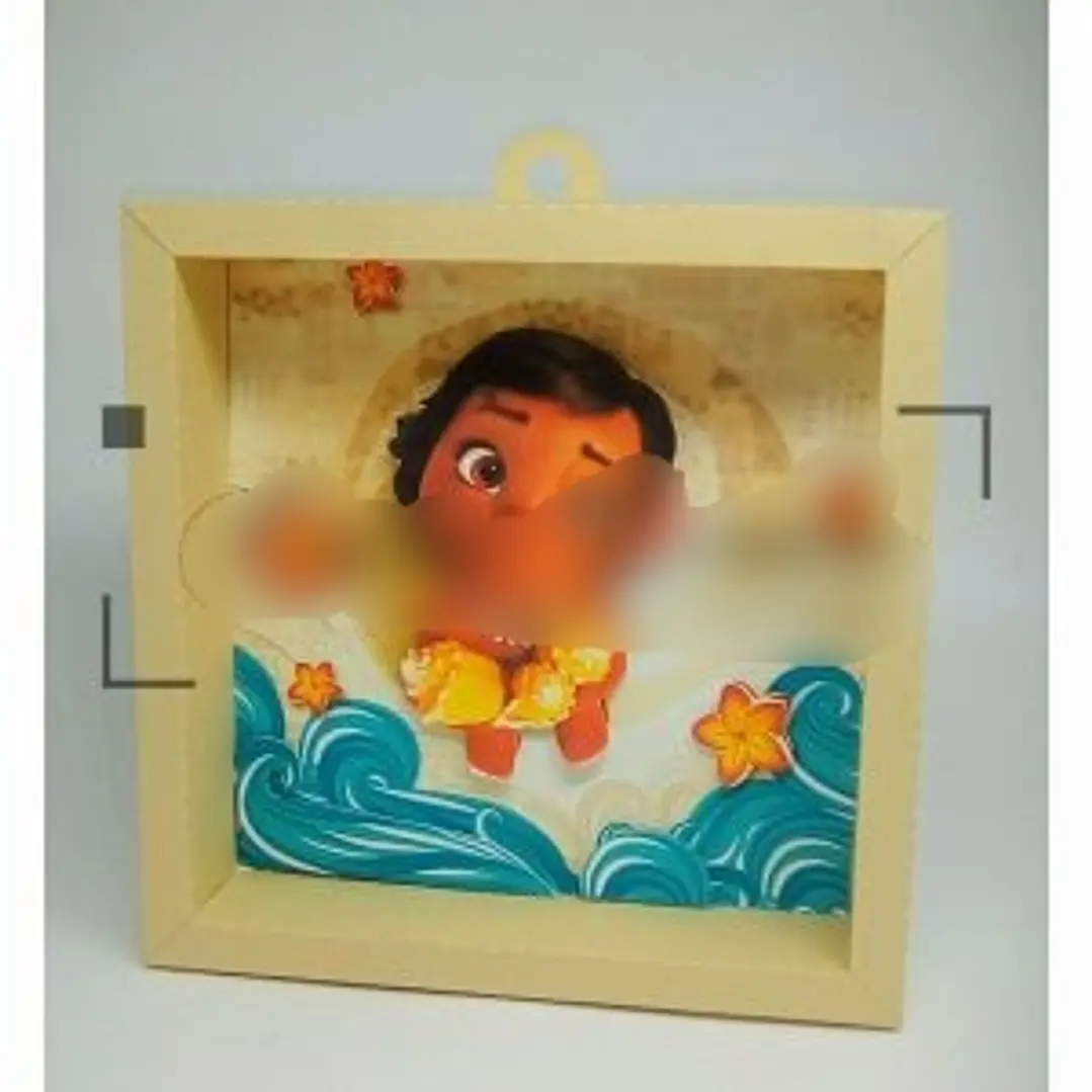 Arquivo de Corte Quadro Convite Moana  1