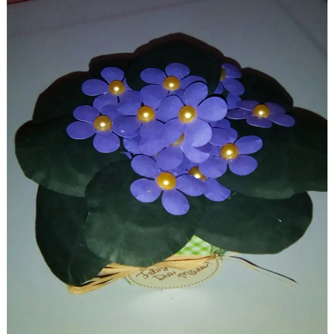 Arquivo de Corte Caixa Flor Violeta  1