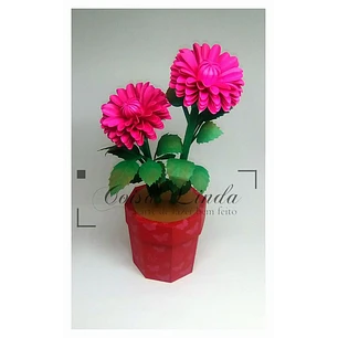 Arquivo de Corte Caixa Vaso Dalia