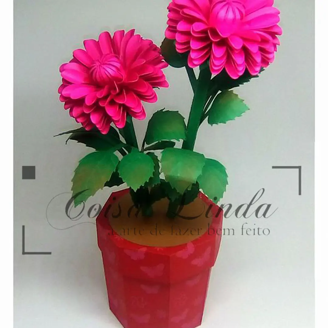 Arquivo de Corte Caixa Vaso Dalia 1