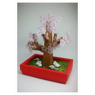 Arquivo de Corte Caixa Vaso Sakura 