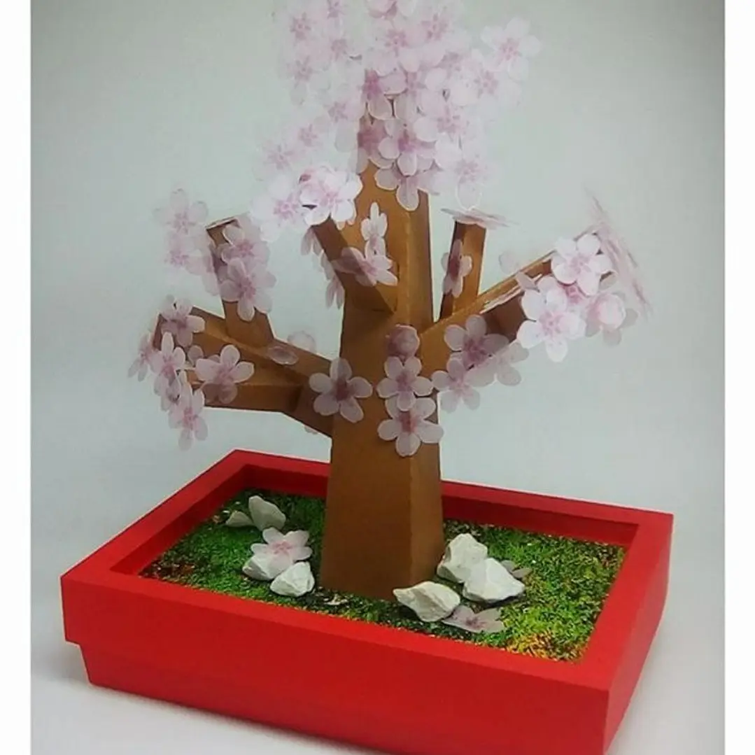 Arquivo de Corte Caixa Vaso Sakura  1