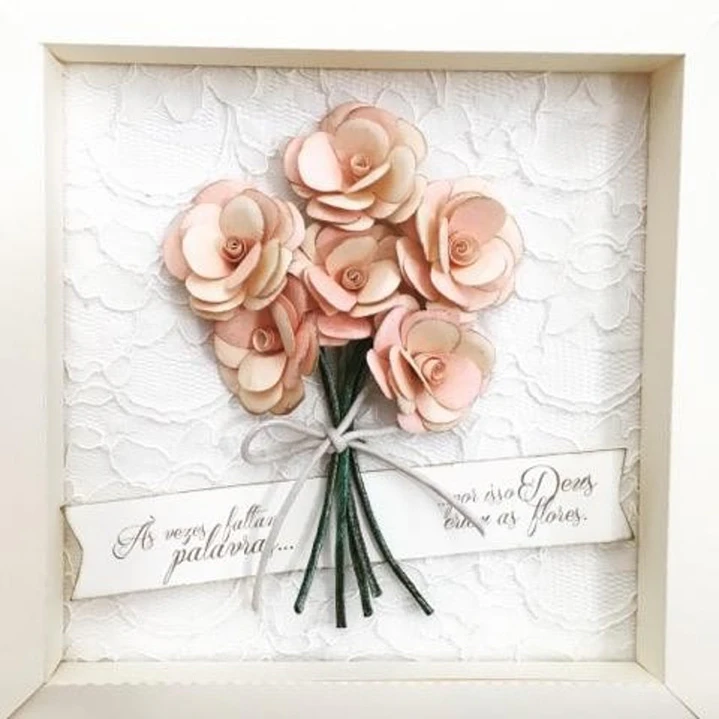 Arquivo de Corte Quadro Rosas  1