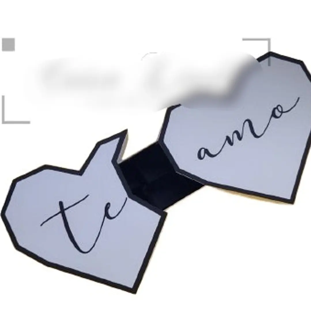 Arquivo de Corte Caixa Deslizante 2 Corações  1