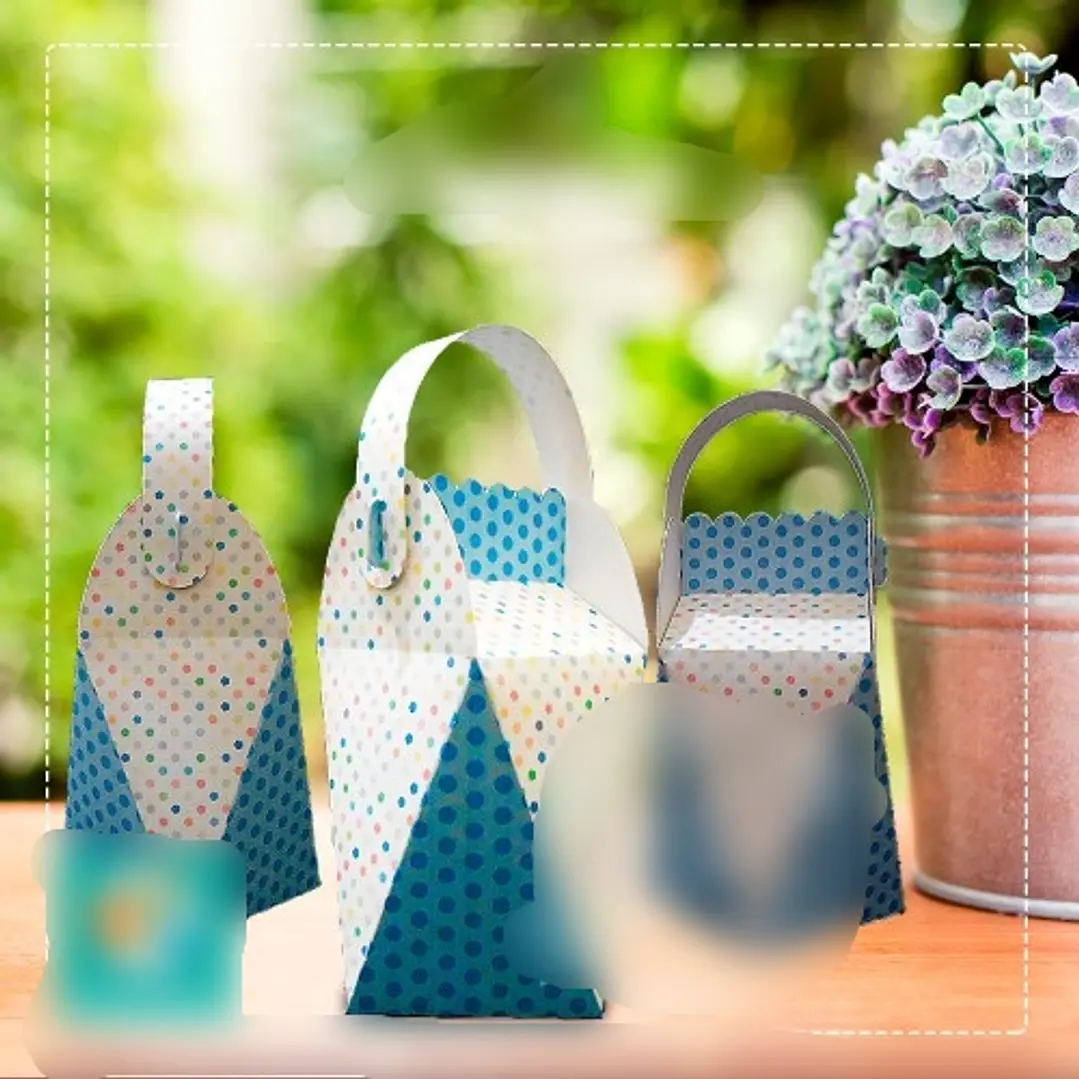 Arquivo de Corte Caixa Gift Ocatagonal com Alça  1