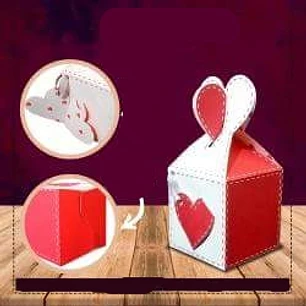 Arquivo de Corte Caixa Tag Coração 