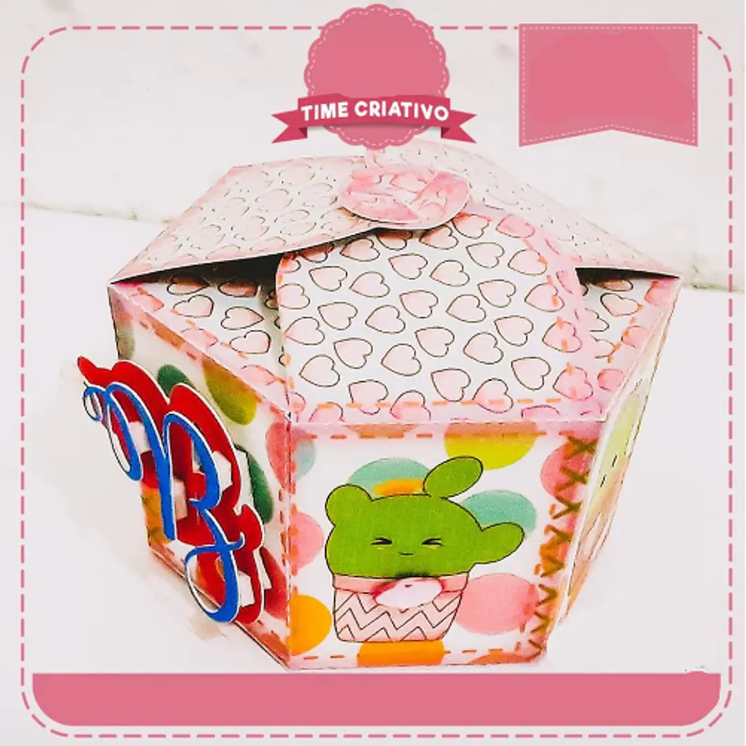 Arquivo de Corte Caixinha Cupcake  1