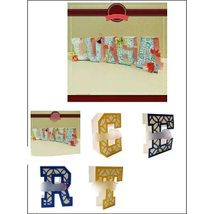 Arquivo de Corte Mascaras para o Alfabeto 