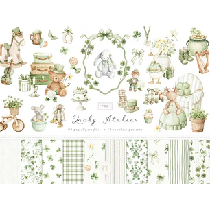 Kit Digital Coelhinho Verde 