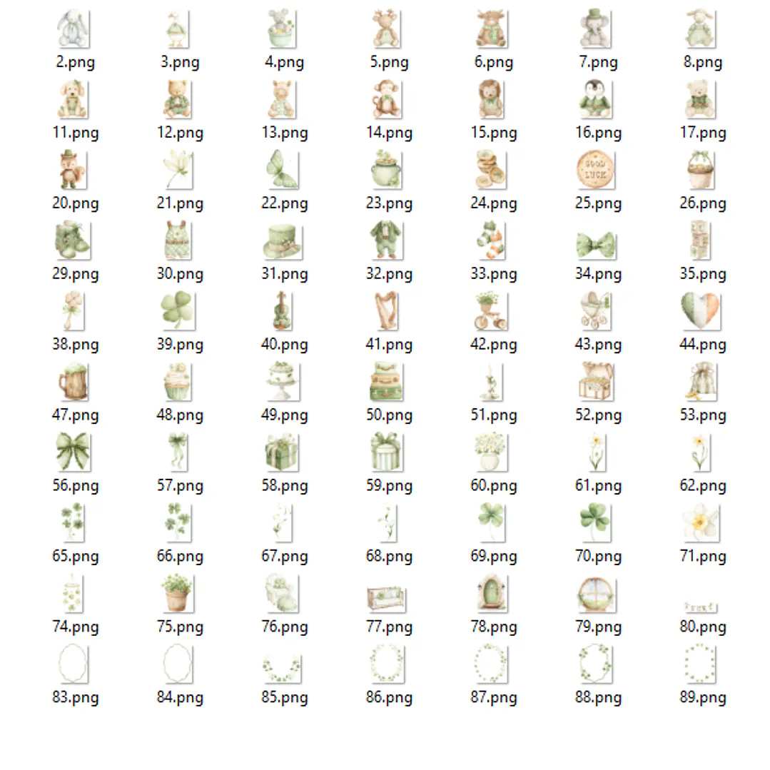 Kit Digital Coelhinho Verde  2