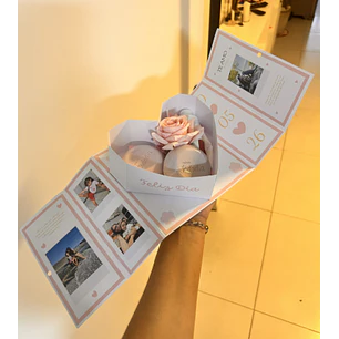 Arquivo Dia das Mães Caixa Coração Rosa 