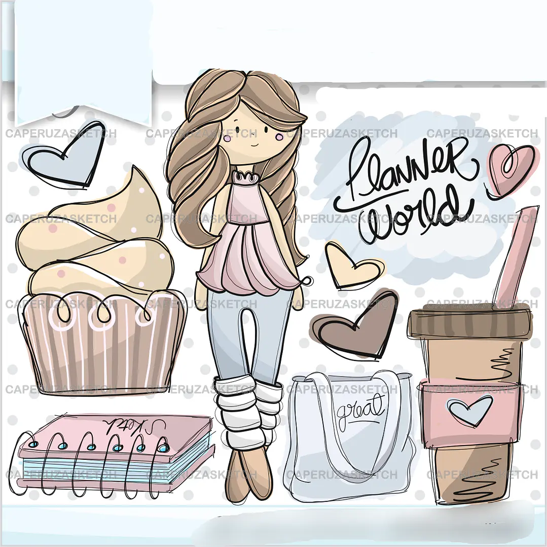 Kit Digital Estudo Garota  1