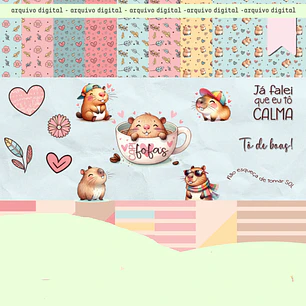 Kit Digital Capivaras Capifofas